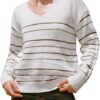 Women's Long Sleeve Sweater Knit V Neck