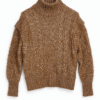 Warm Knitted Winter Brown Top