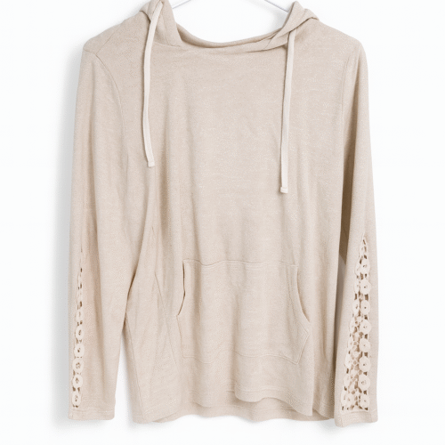 Casual Beige Spring/Falls Long Sleeve Top