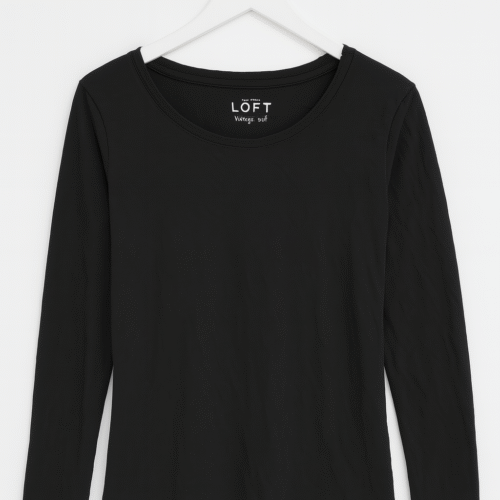 Loft Vintage Soft Tee Black Size Medium