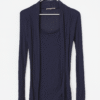 Costa Blanca Long Sleeve Dark Blue Blouse