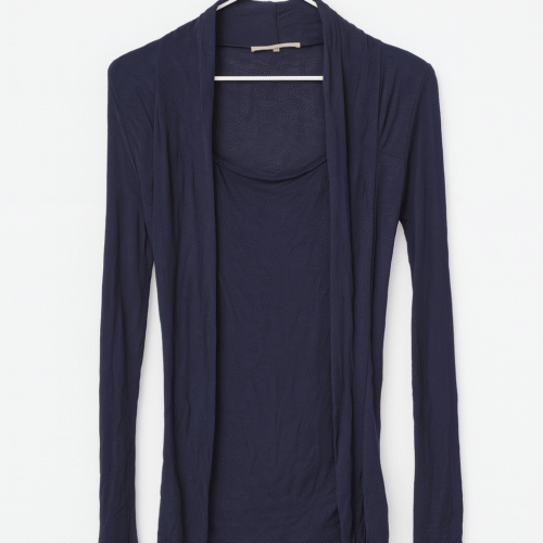 Costa Blanca Long Sleeve Dark Blue Blouse
