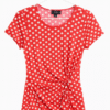 INC Polka Dot Work Blouse