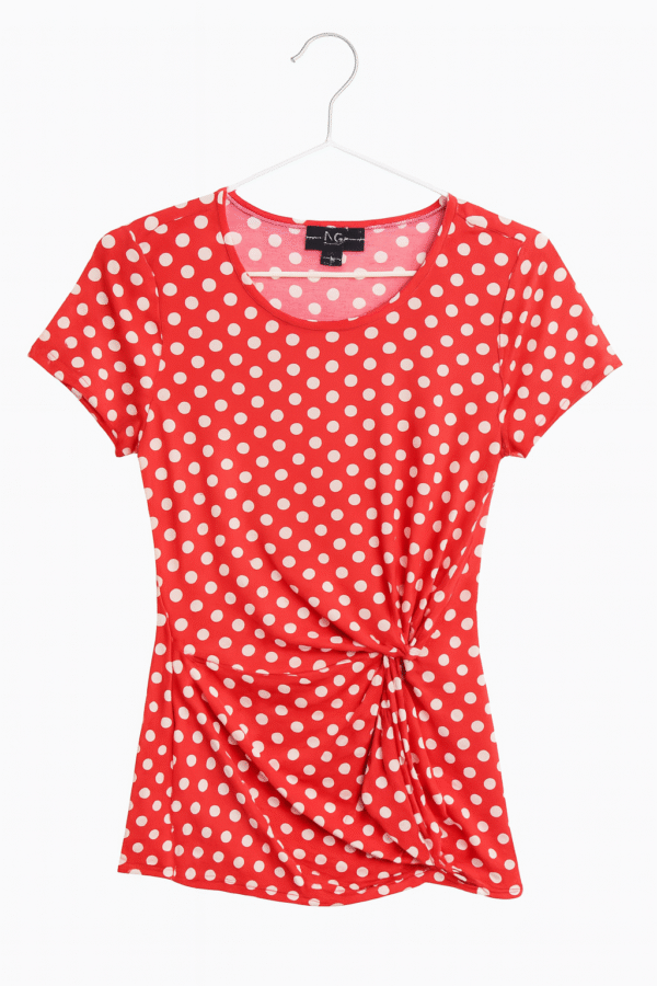 INC Polka Dot Work Blouse