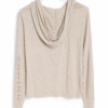 Casual Beige Spring/Falls Long Sleeve Top