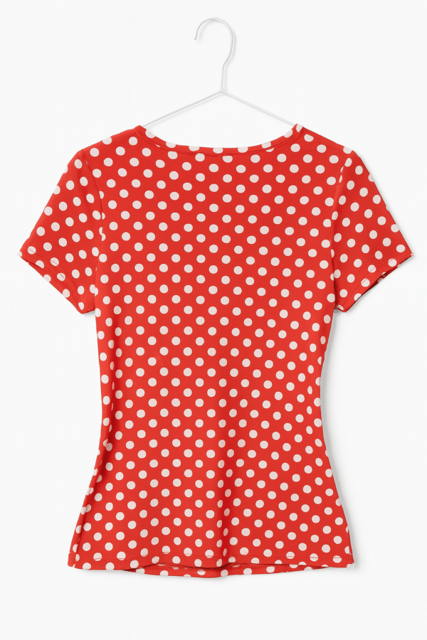 INC Polka Dot Work Blouse