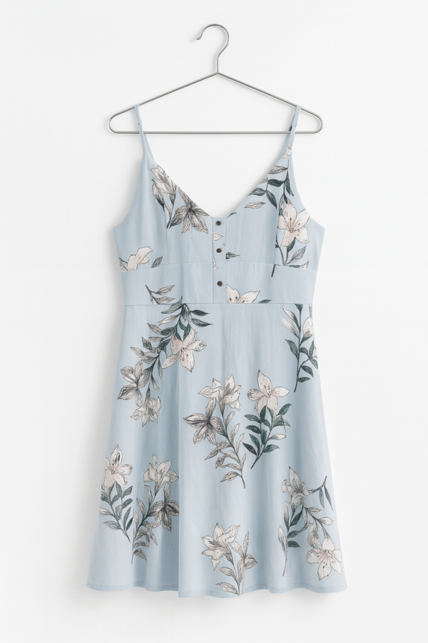 DynamiteSmallTopDressBlueFloral Dynamite Blue Floral Small Top/ Dress
