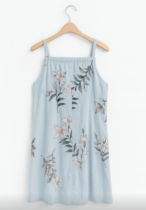 Dynamite_Small_Top_Dress_Blue_Floral_Back Dynamite Blue Floral Small Top/ Dress
