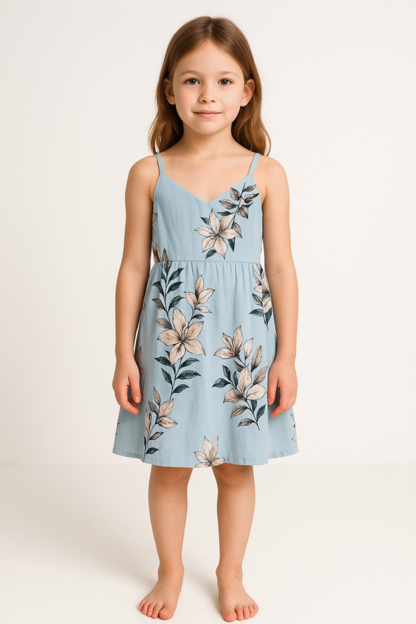 Dynamite_Small_Top_Dress_Blue_Floral_with_child Dynamite Blue Floral Small Top/ Dress