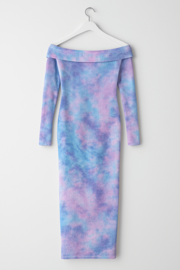 Fashion Nova Tie Dye Ribbed Dress