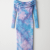 Fashion Nova Tie Dye Ribbed Dress