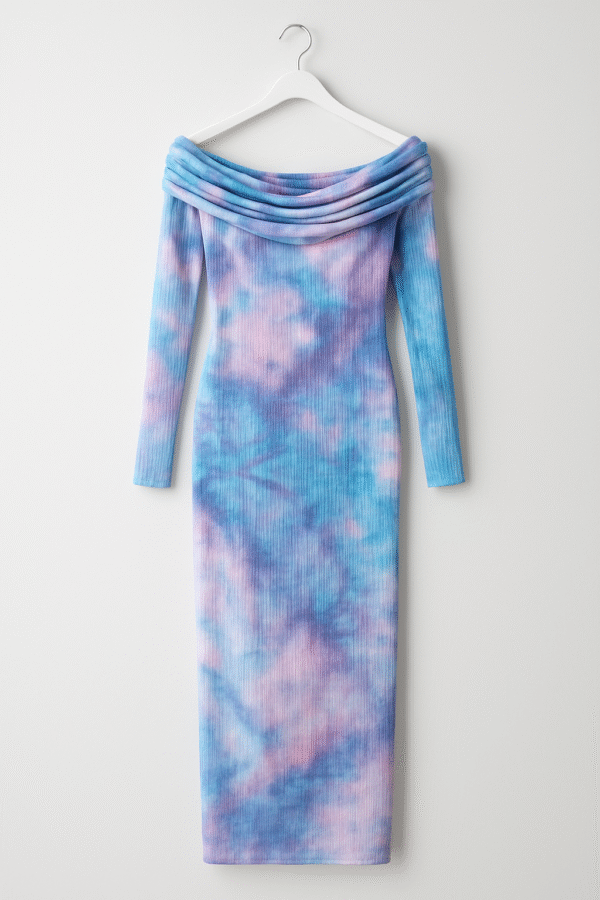 Fashion Nova Tie Dye Ribbed Dress