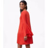 Loft Hot Orange Long Flare Bell Sleeve  Large