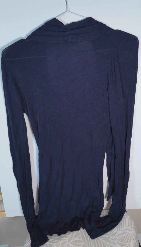 WIN_20250709_13_13_58_Pro Costa Blanca Long Sleeve Dark Blue Blouse
