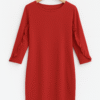 Zara Trafaluc Red Long Sleeve Dress with Ruffles
