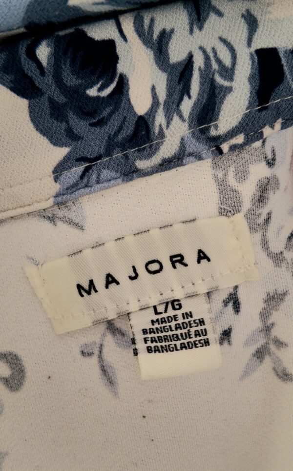 Blue & White Majora Floral Dress
