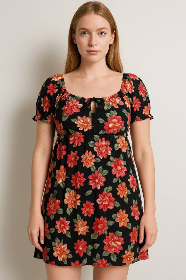 Floral Casual Mini Summer Dress Size S