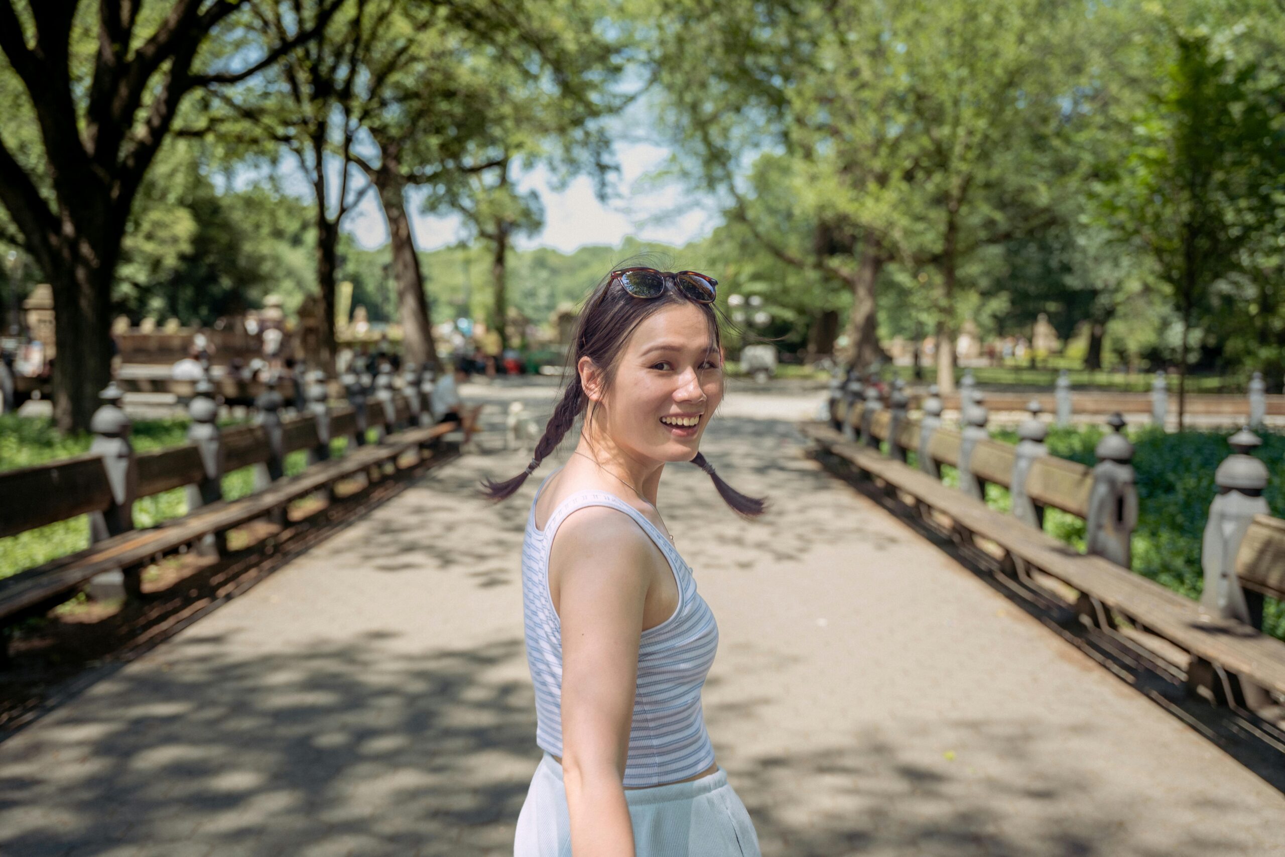 Girl in central park